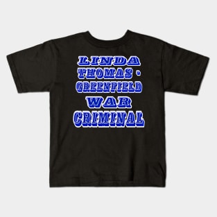 Linda Thomas-Greenfield - War Criminal - Back Kids T-Shirt